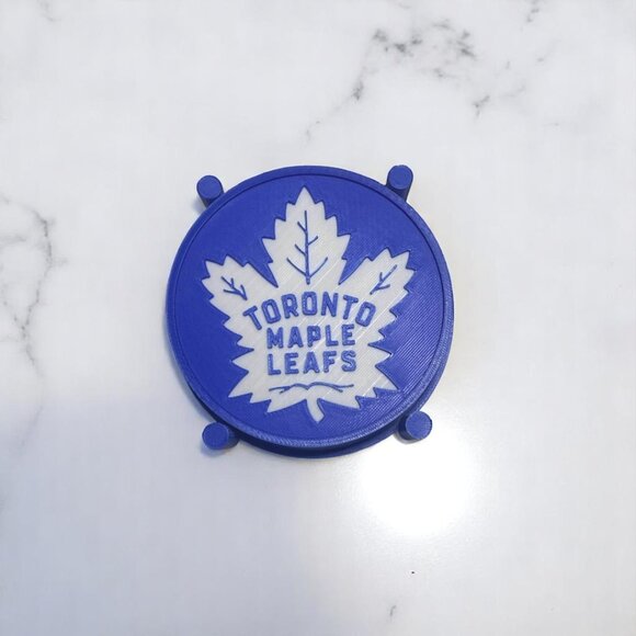 4 Pack Toronto Maple Leafs 3D-Printed Drink Coaster + Holder - Picture 5 of 6